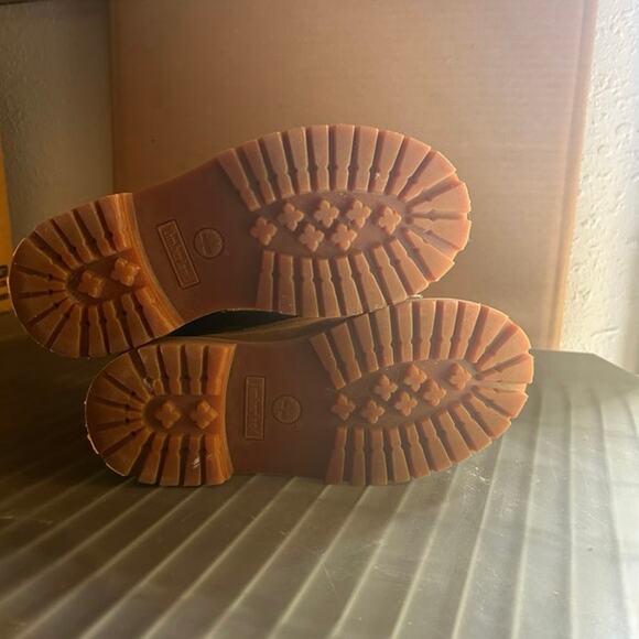 ˚₊‧꒰ა ☆ ໒꒱ ‧₊˚ Timberland Youth Waterproof Nubuck Boot Sz 1 ReBOTL Unisex - Picture 10 of 12